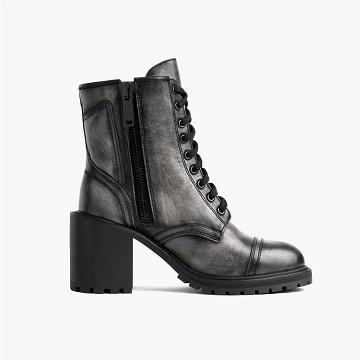 Thursday Boots Rebel Leren Laarzen Dames Grijs | NL132AHK