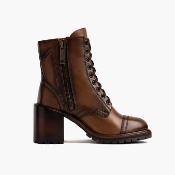 Thursday Boots Rebel Leren Laarzen Dames Koffie | NL134OKI